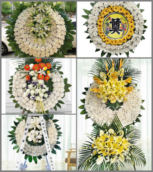 安徽马鞍山花山区解放路街道马向社区花圈速递